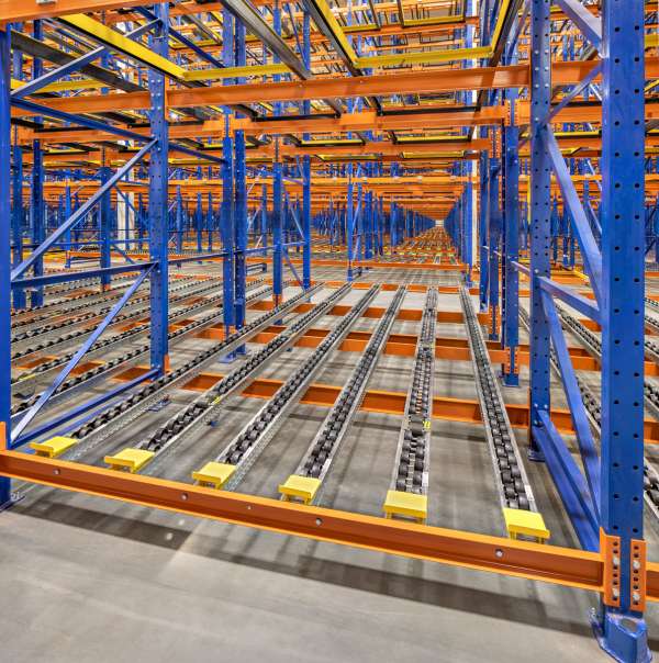 Pallet Flow Rack for Mentor warehouses
